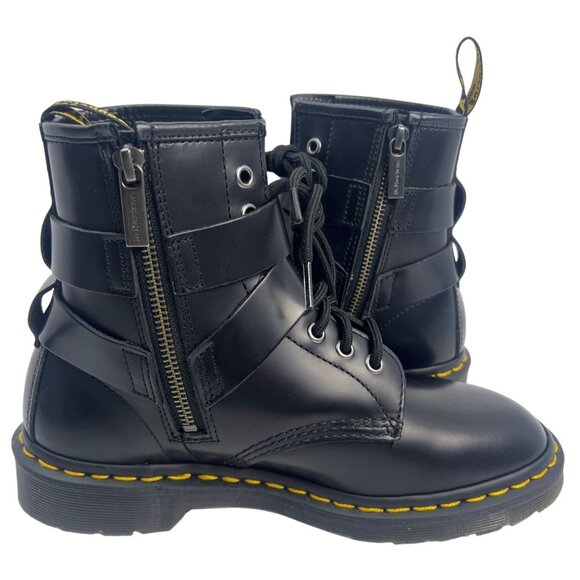 Dr. Martens Cristofor Leather Harness Lace Up Boots EU 38, US Men 6, US L 7, zip - Picture 5 of 12